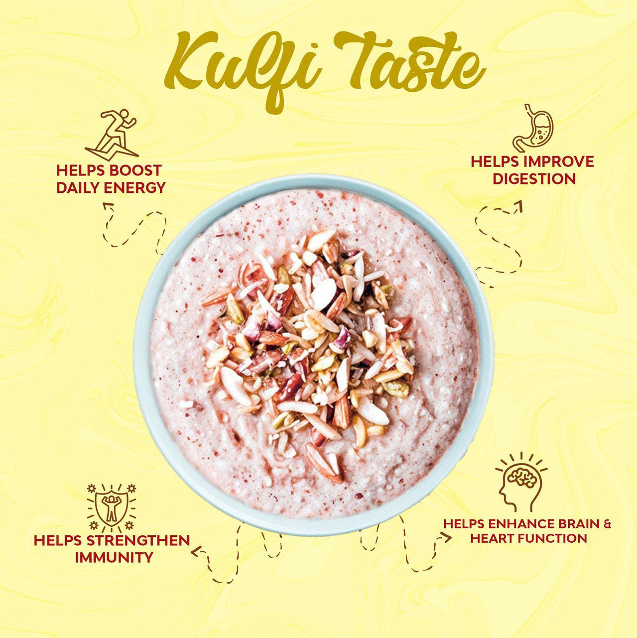 My Herbal Remedies Talbeena with Dry Fruits (Elaichi Flavour) 250 g with Free Lip Balm