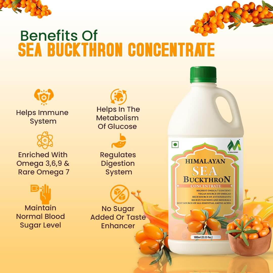 My Herbal Remedies Himalayan Sea Buckthorn Pulp Concentrate 1000ml