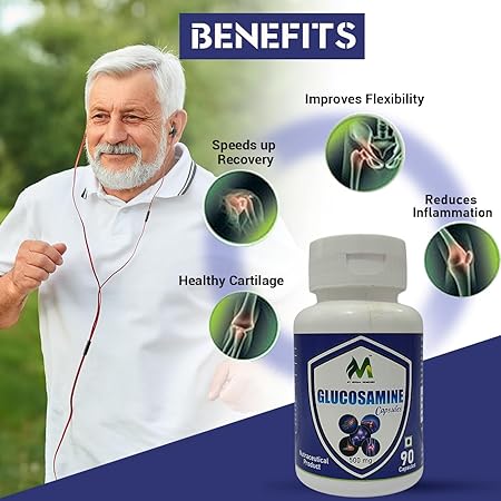 Glucosamine Capsules 500mg 90 Bone Health For Men & Women