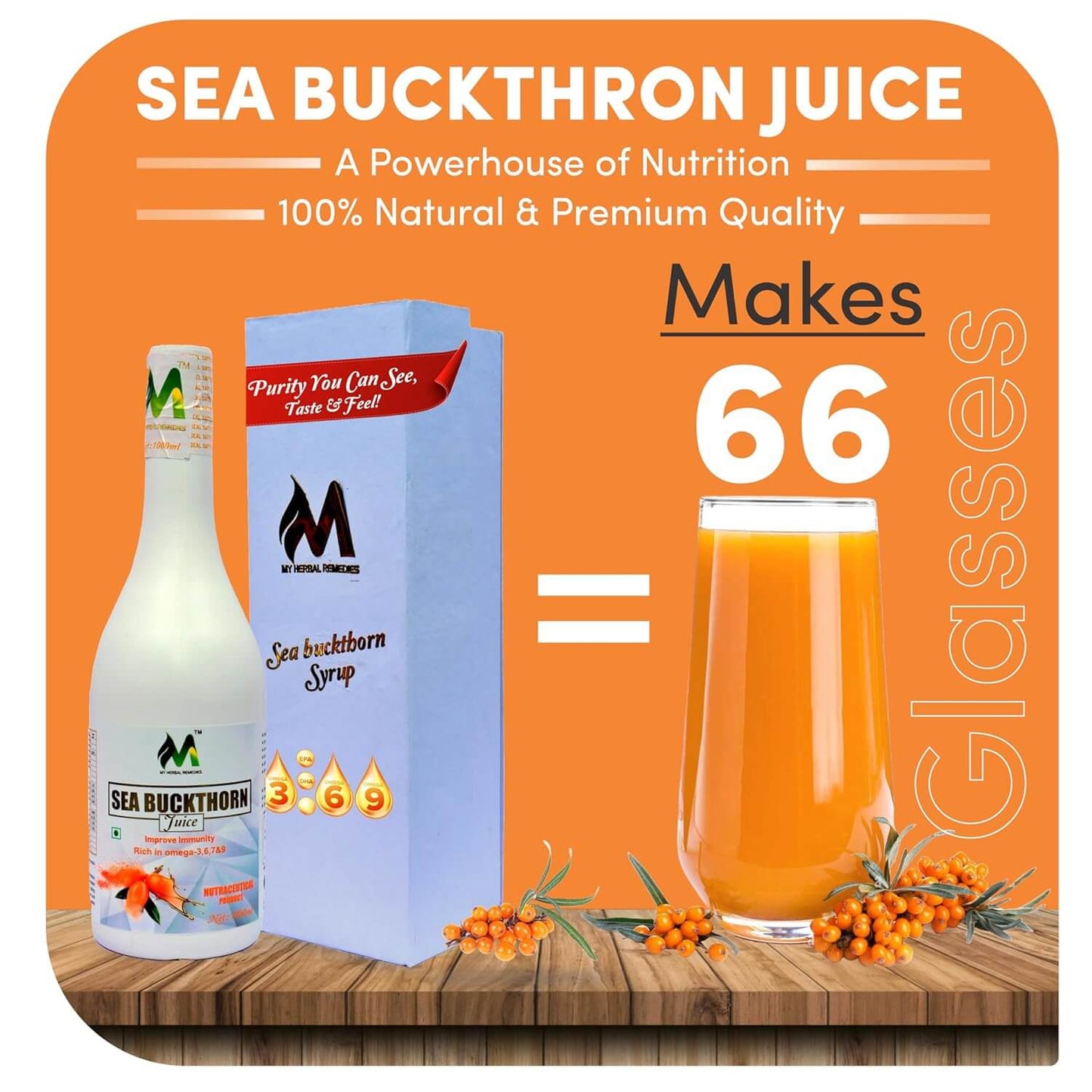 My Herbal Remedies Sea Buckthorn Juice 1000ml