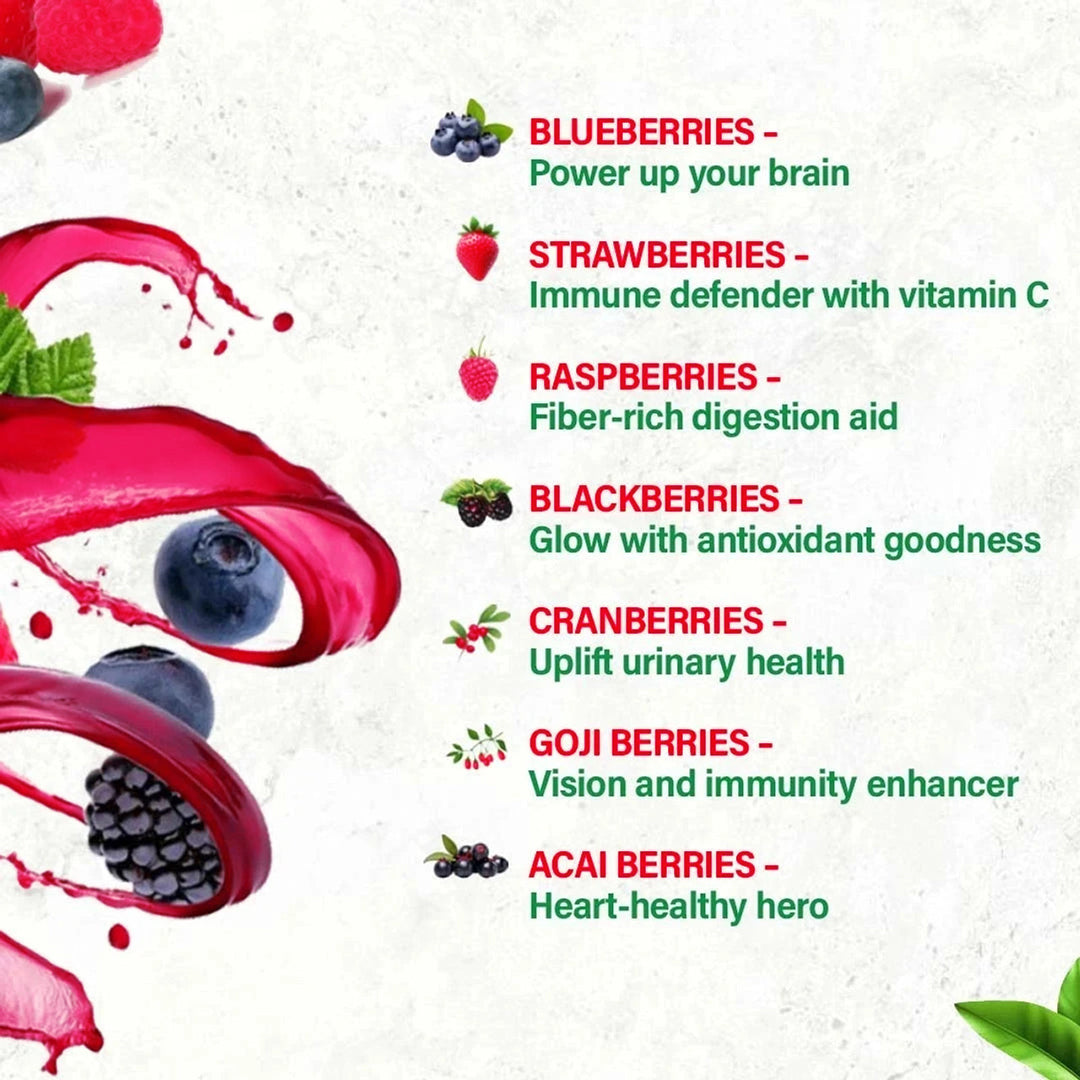 Sea Buckthorn & Mix-Berries Healthy Juice Combo Immunity Booster Pack of 2 (2 x 1000 ml)