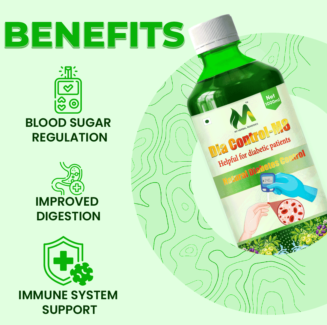 Dia Control M8 Herbal Diabetes Control Juice Natural Blood Sugar Management