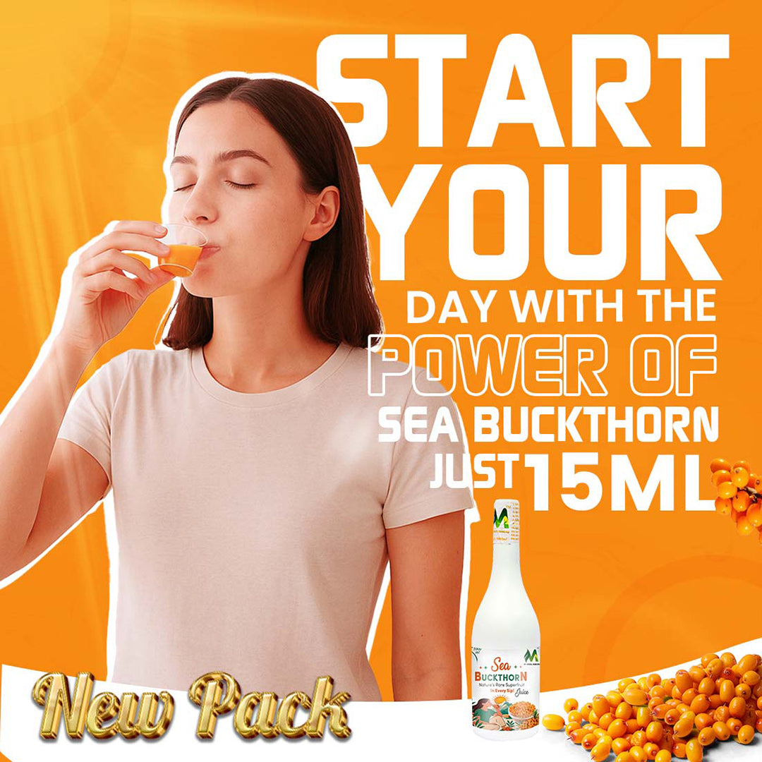 Noni & Sea Buckthorn Juice Super Healthy Combo 1000ml + 1000ml Free Total 2000ml (2 x 1000 ml)