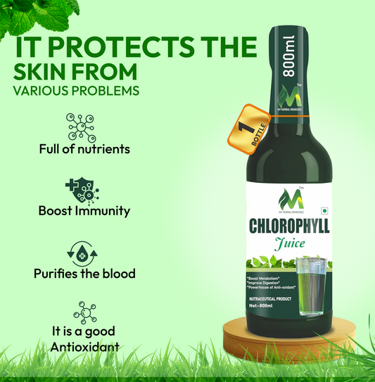 Chlorophyll Juice – Detox, Immunity & Energy Booster (Pack of 3) (2400 ml)