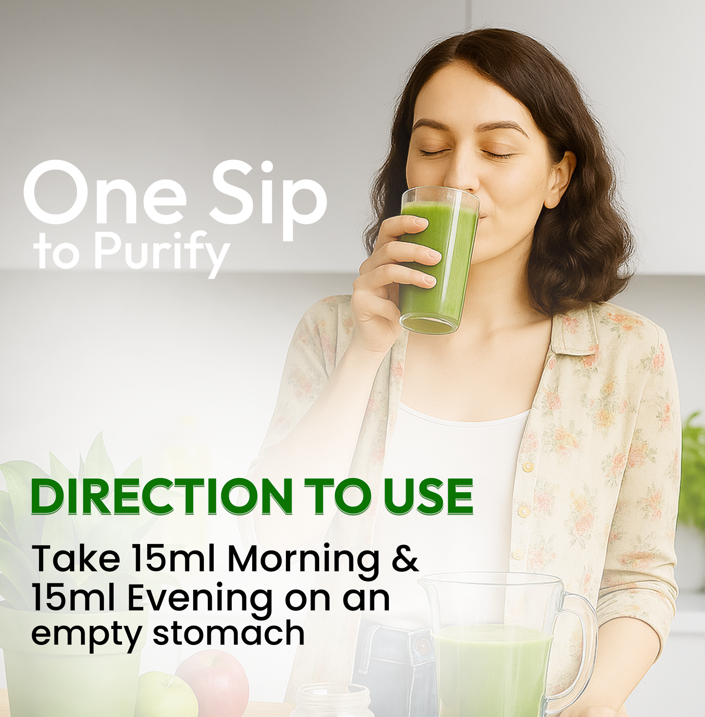 Chlorophyll Juice – Detox, Immunity & Energy Booster (Pack of 3) (2400 ml)
