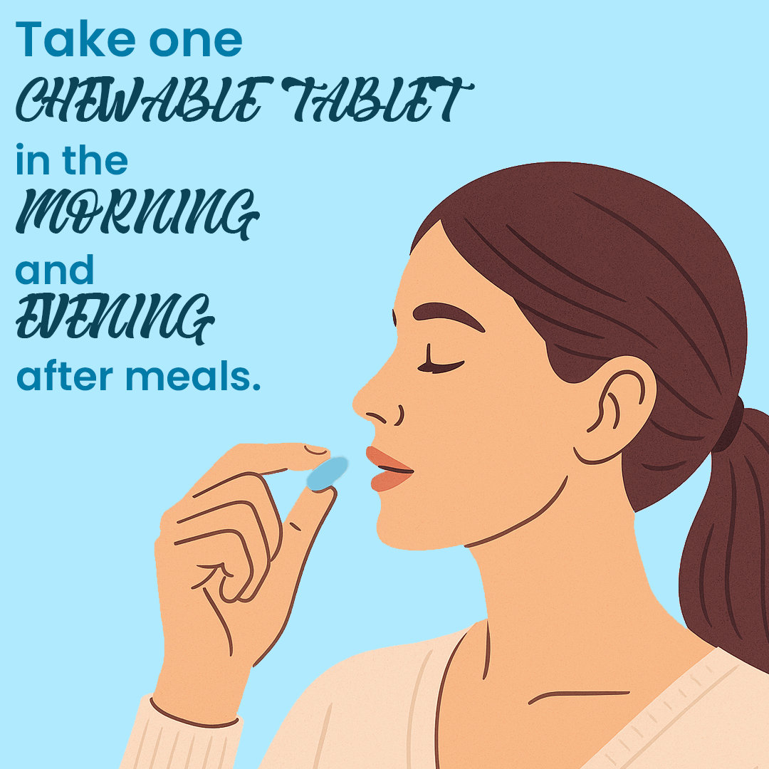 My Herbal Remedies Blueberry Chewable Tablets | 500mg Antioxidant Supplement | Boosts Immunity, Eye Health & Skin Glow | 60 Tablets