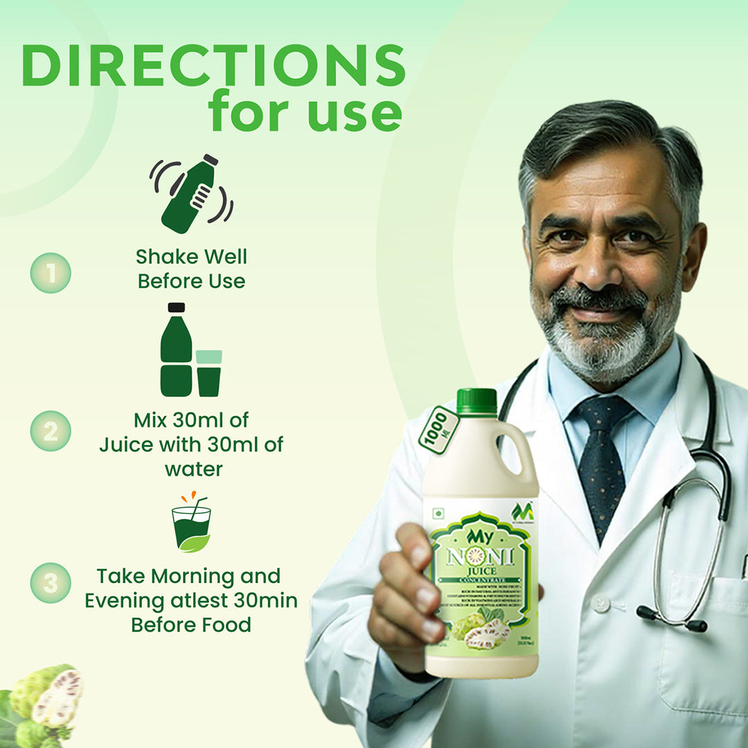 Noni & Sea Buckthorn Juice Super Healthy Combo 1000ml + 1000ml Free Total 2000ml (2 x 1000 ml)