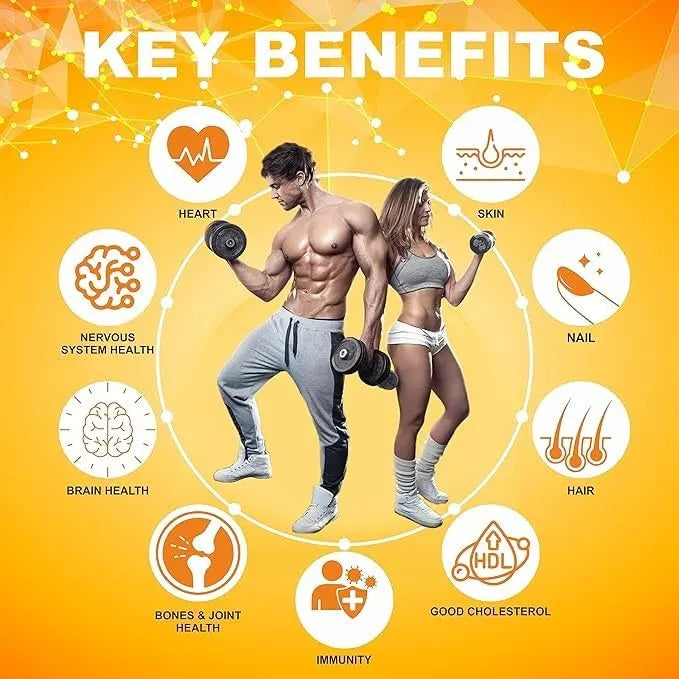 Omega-3 Fish Oil Softgels 90 Softgels Supports Heart, Brain, & Joint Health