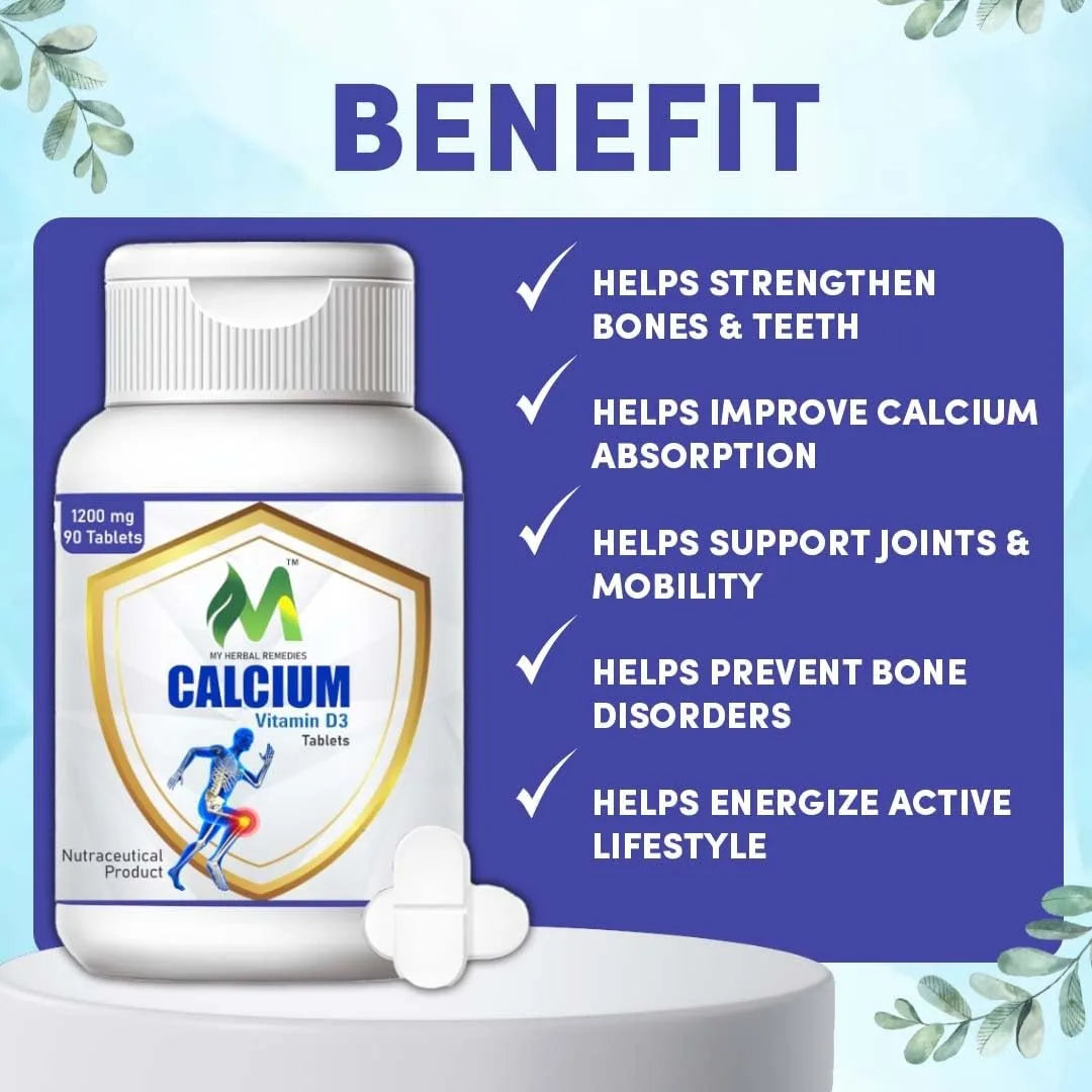 Calcium Vitamin D3 Women and Men Bone Health & Joint 1200mg