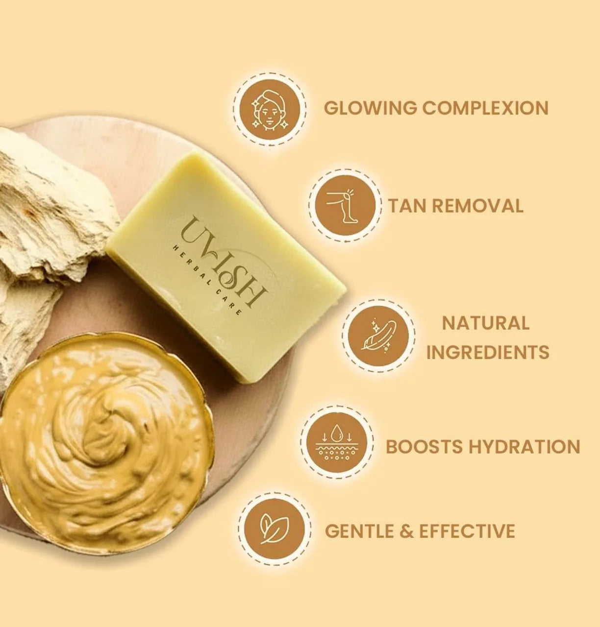 Multani Mitti Handmade Soap Natural Skin Care, Deep Cleansing Pack of 2