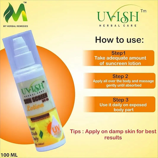 Broad Spectrum SPF 50 Sunscreen Lotion Aloe Vera & Vitamin E