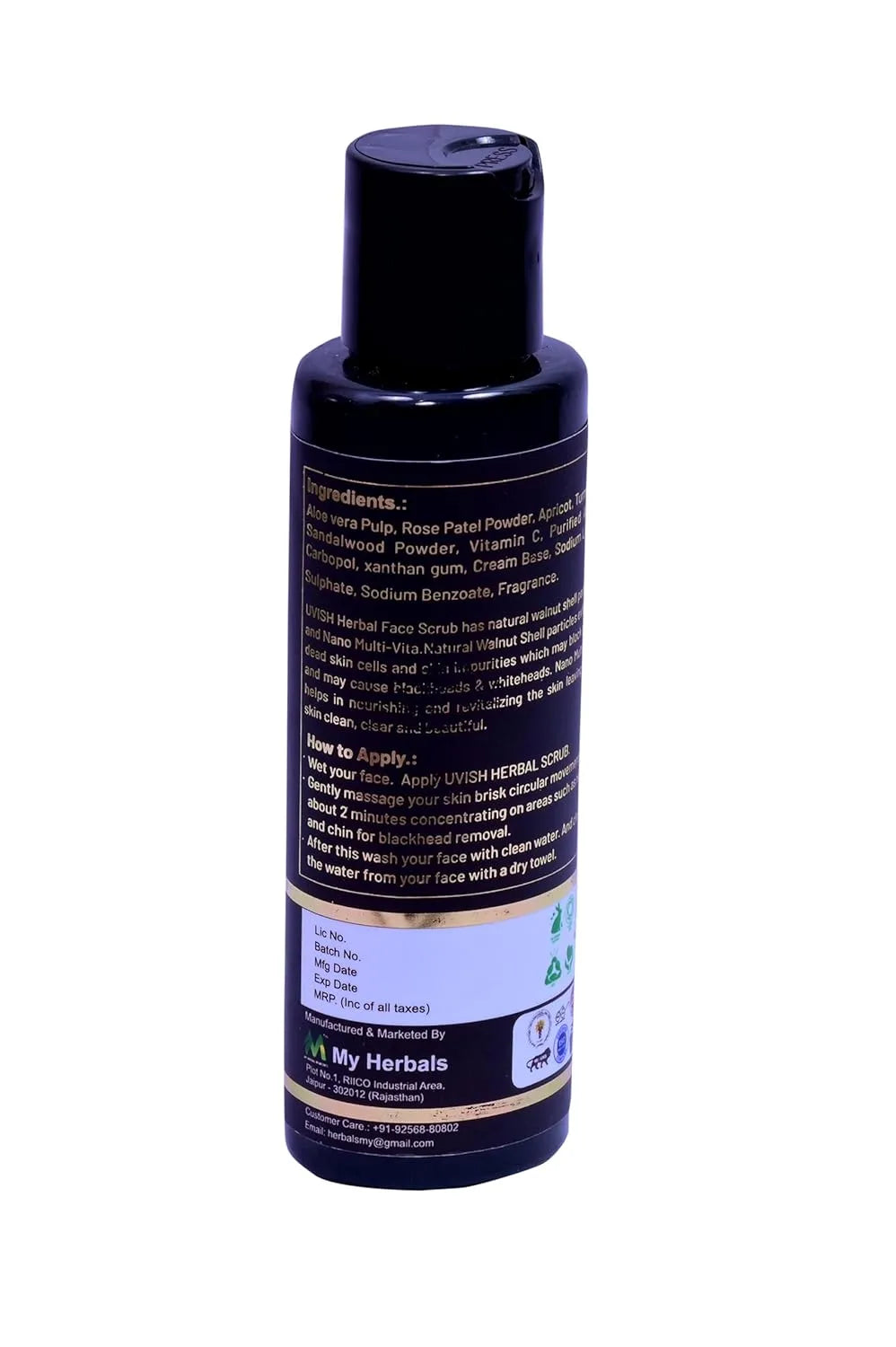 Chandan and Turmeric Herbal Face Scrub for Men & Women 100ml
