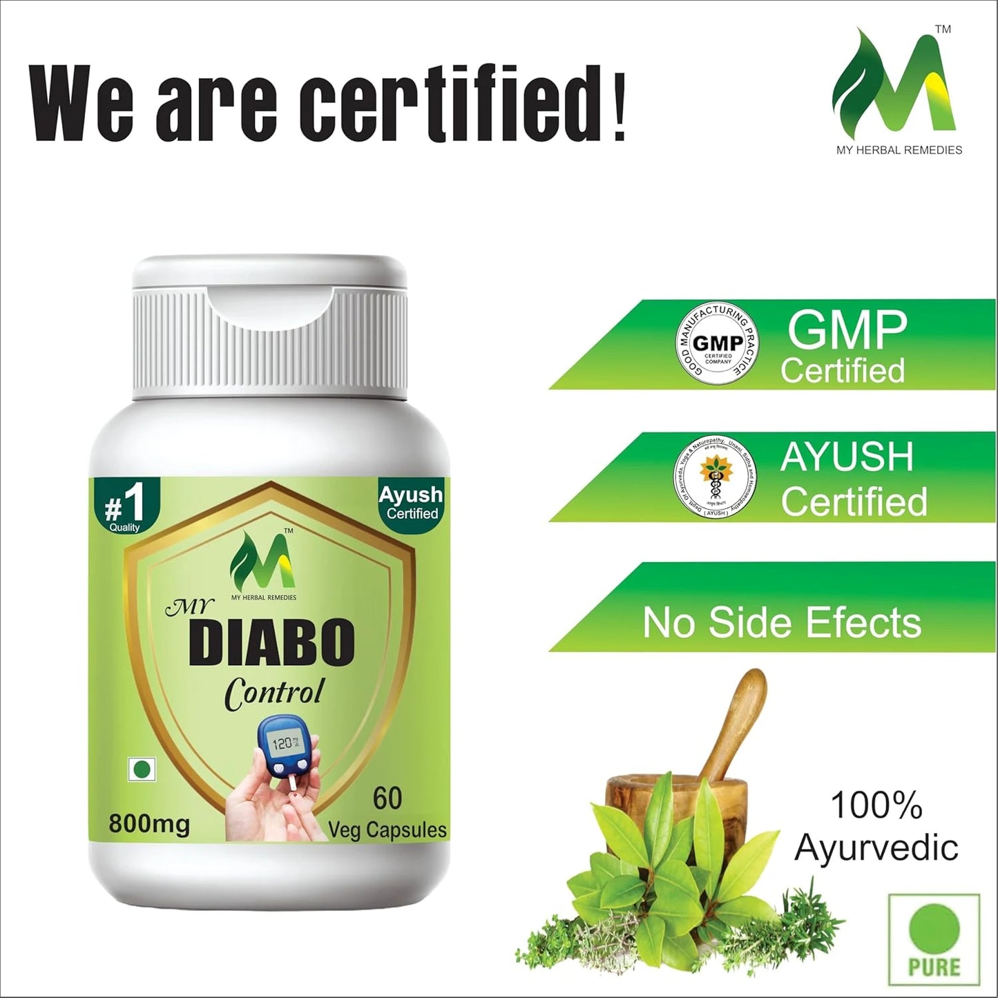 Diabetes care Ayurvedic diabetic Karela jamun Powder Vegetarian capsule 60