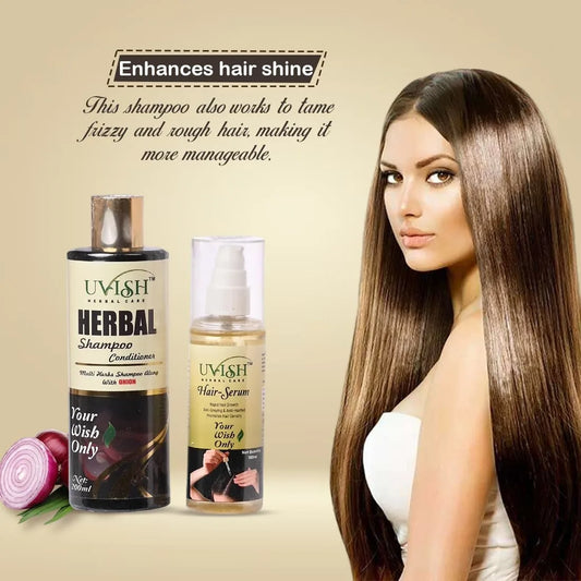 Herbal Shampoo & Hair Serum Combo: Natural Care for Healthier Hair 200ml