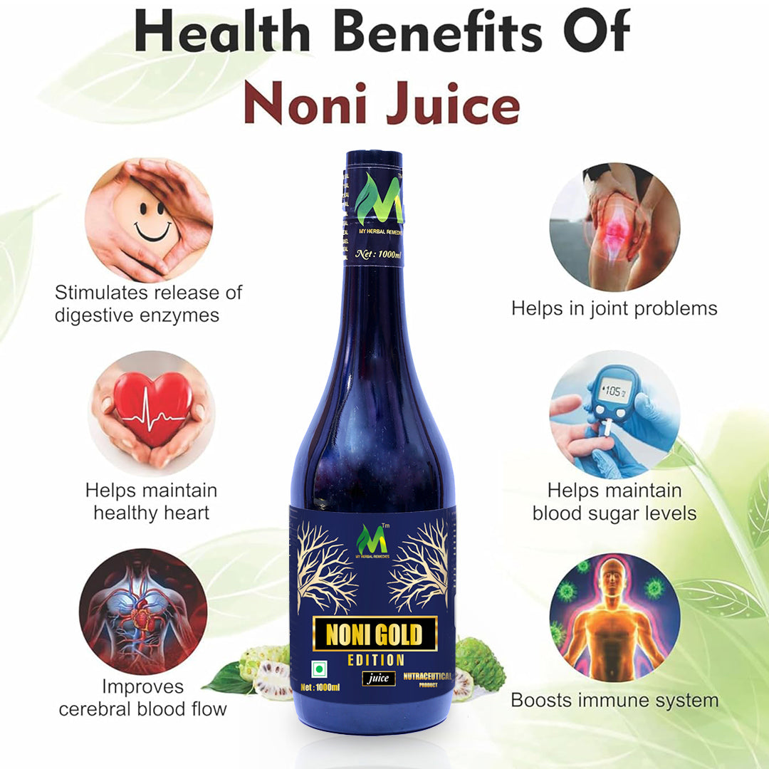 Noni gold & Sea Buckthorn Juice Healthy Combo 1000ml + 1000ml Free Total 2000ml (2000 ml)