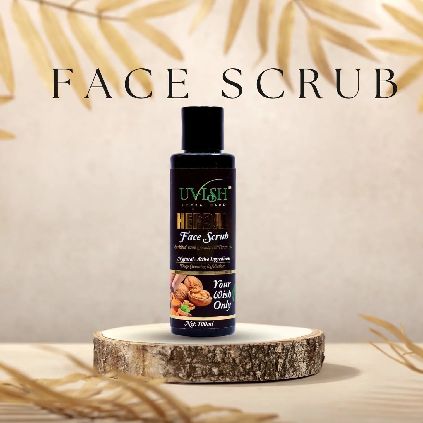 Chandan and Turmeric Herbal Face Scrub for Men & Women 100ml