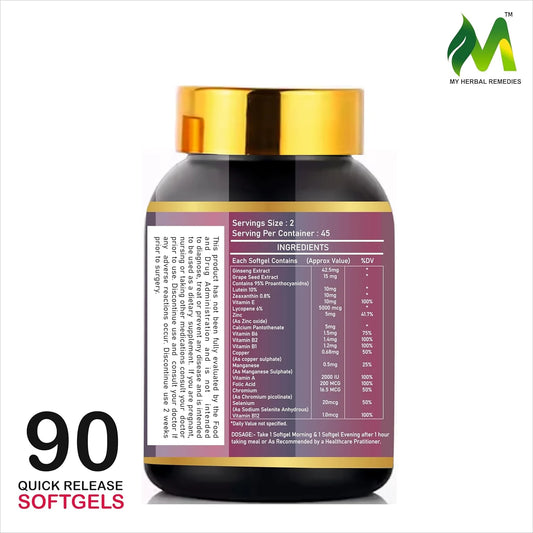 Multivitamin Softgels 90 softgels multivitamin For Men & Women Vitamins, Minerals