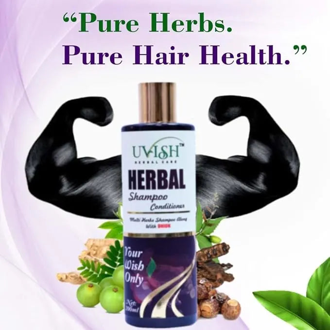 Herbal Shampoo & Hair Serum Combo: Natural Care for Healthier Hair 200ml