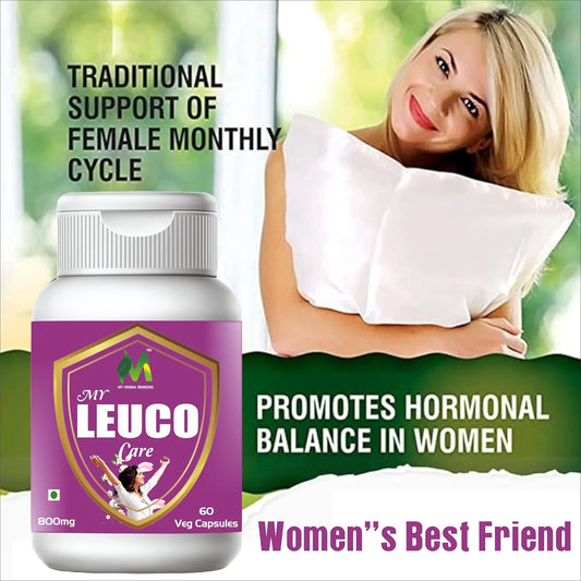 Leuco Care Capsules Ayurvedic Formula for Women’s Intimate 800mg 60 Veg Capsules