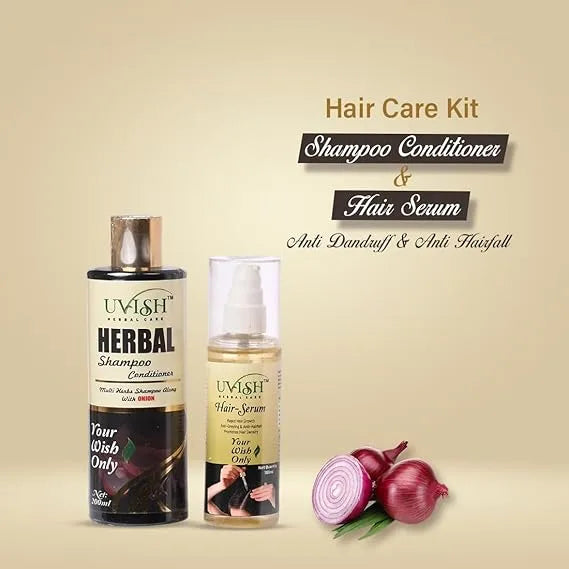 Herbal Shampoo & Hair Serum Combo: Natural Care for Healthier Hair 200ml
