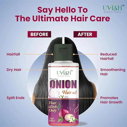 Onion Oil 100 ml For Anti Hair Loss Best Hair Growth