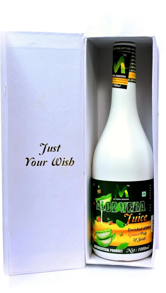 Herbal Aloevera Juice With Guava Boost Immunity Energy, & Overall Health - 1000ml