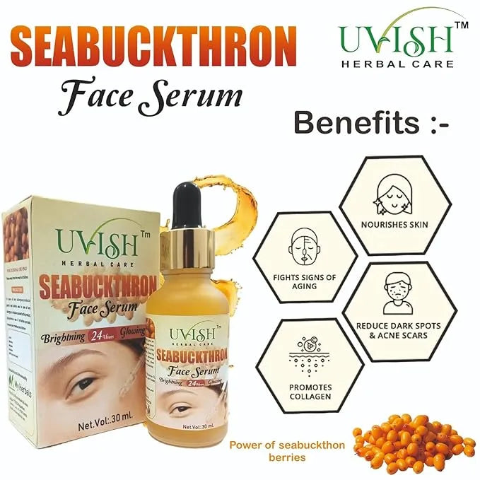 Seabuckthron face serum Natural Vitamin C Pure Himalayan Berry Facial serum - 30ml