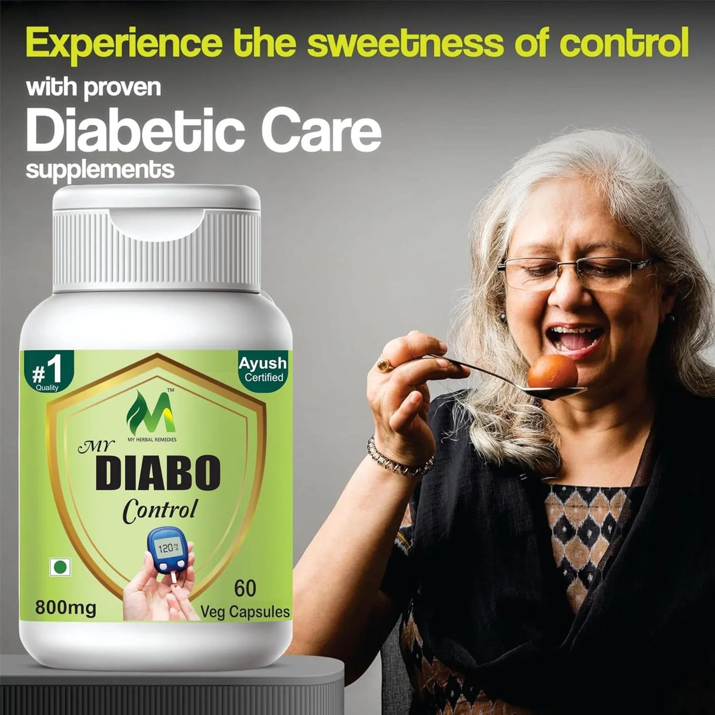 Diabetes care Ayurvedic diabetic Karela jamun Powder Vegetarian capsule 60
