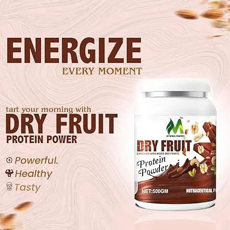 Dry Fruits Protein Powder 500g Chocolate Flavor Daily Protein for Men & Women