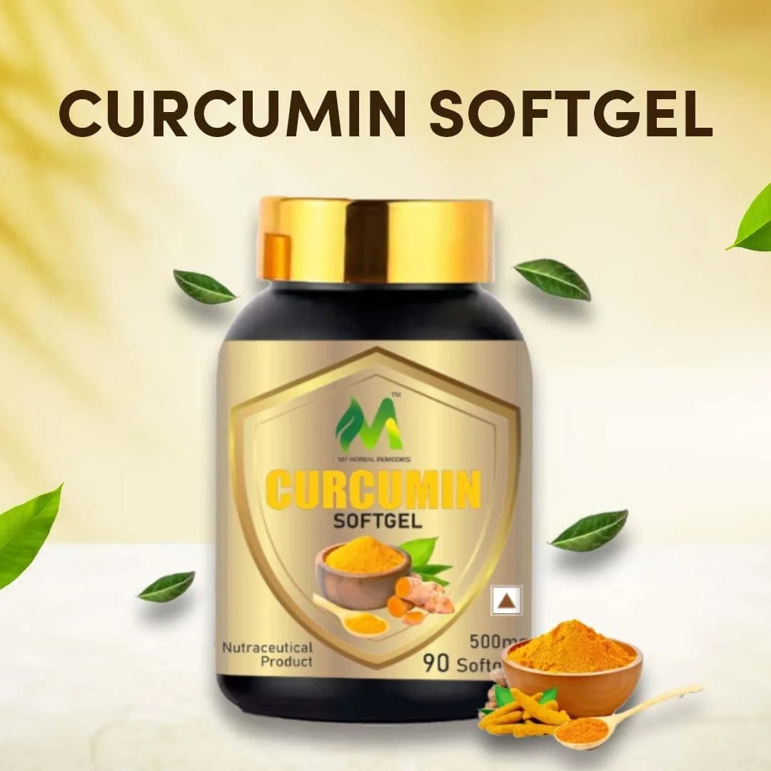 Curcumin Softgels 95% Curcumin Extract 500mg Per Softgel 90 Softgels