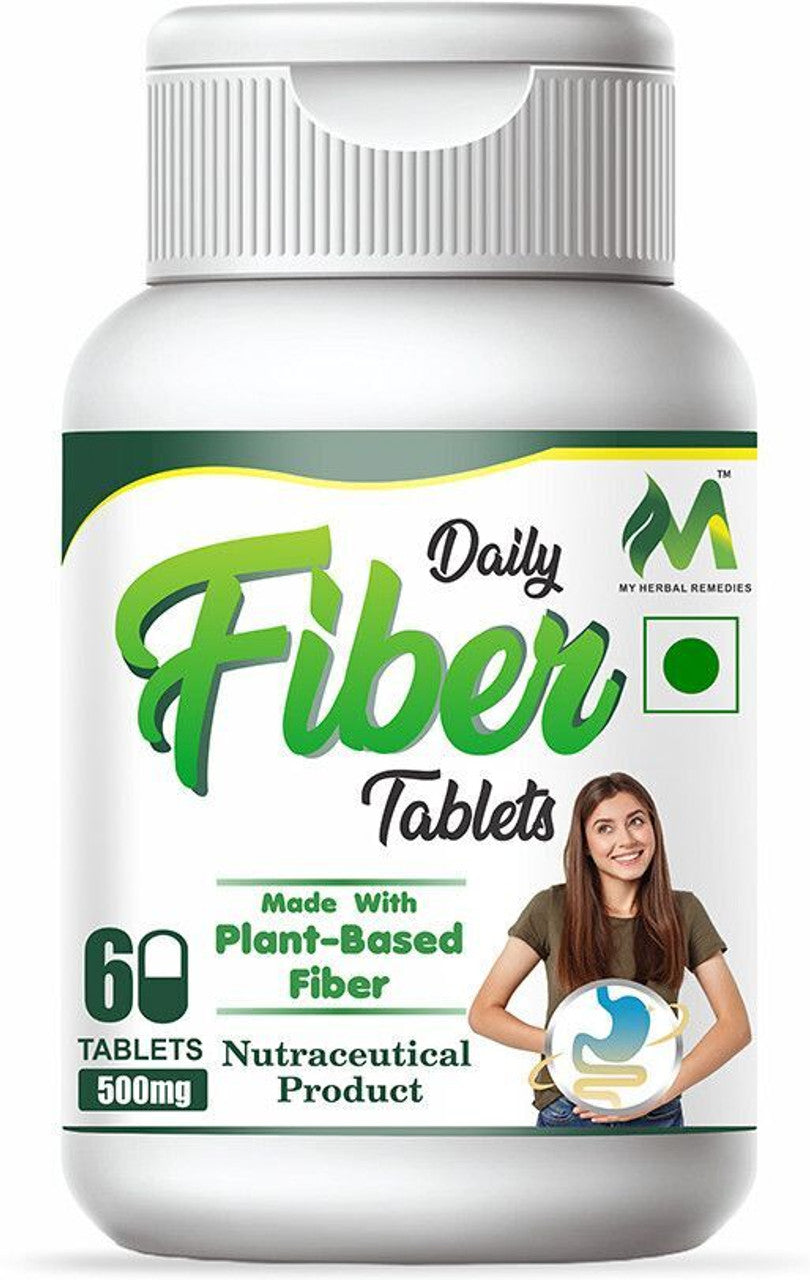 Plant based | 60 tablets | Activated Fiber | Enhance Your Digestive Health  (60 x 500 mg)