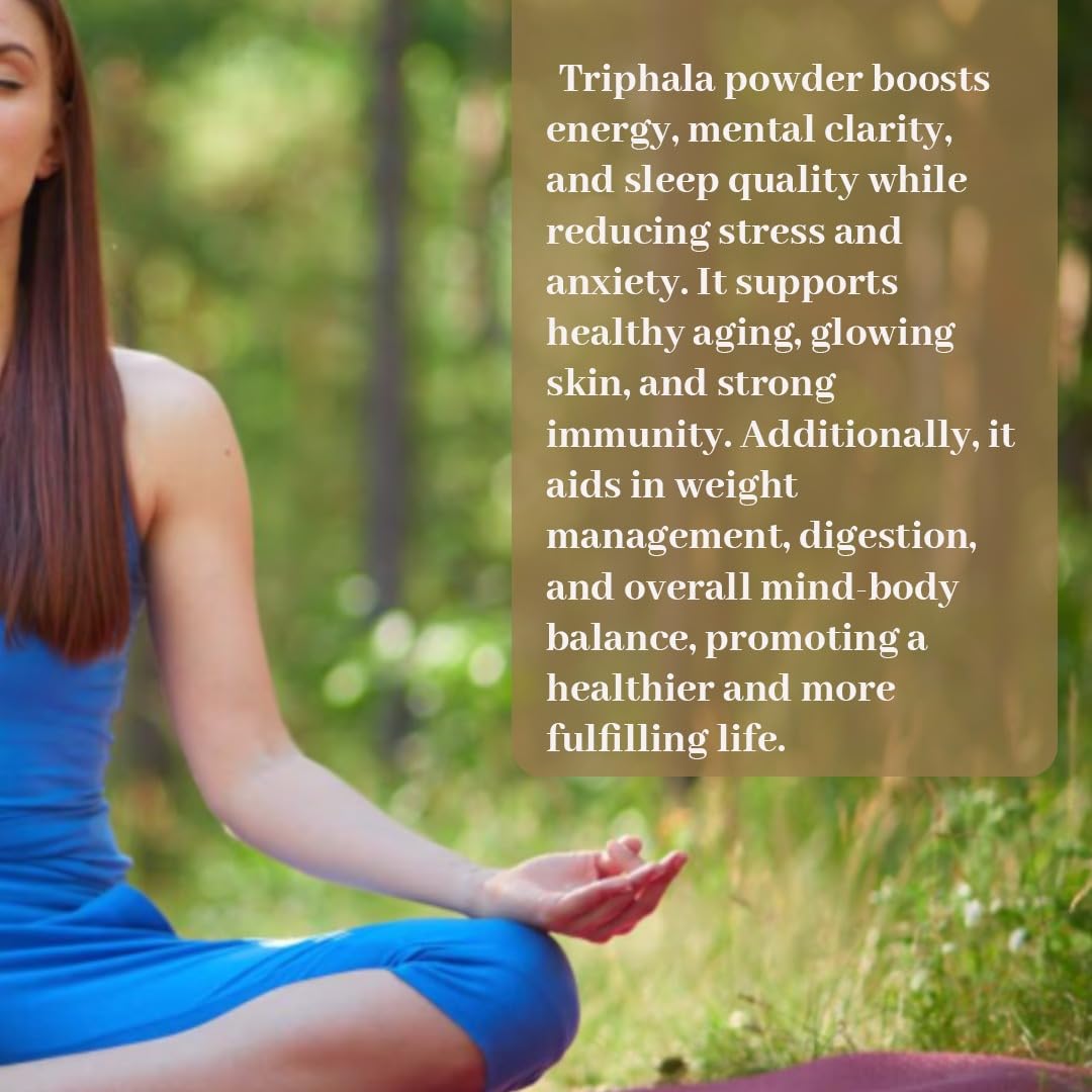 My Herbal Remedies Triphala Powder | Traditional Herbal Blend | Ideal for Daily Use | Finely Ground for Versatile Usage | Naturally Sourced Ingredients - 200Gm (Pack of 1)