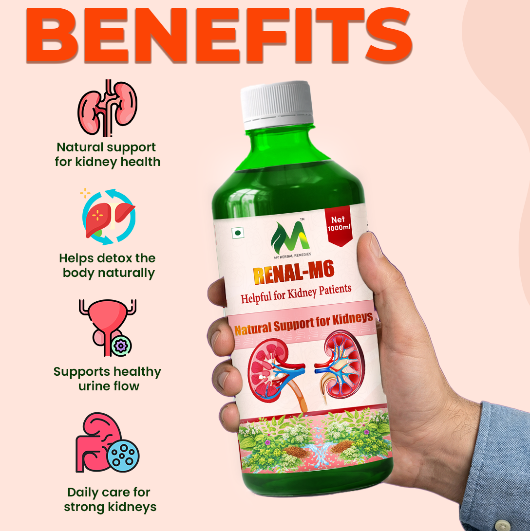 RENAL-M6 Kidney Stone Breaker Ayurvedic Herbal Juice