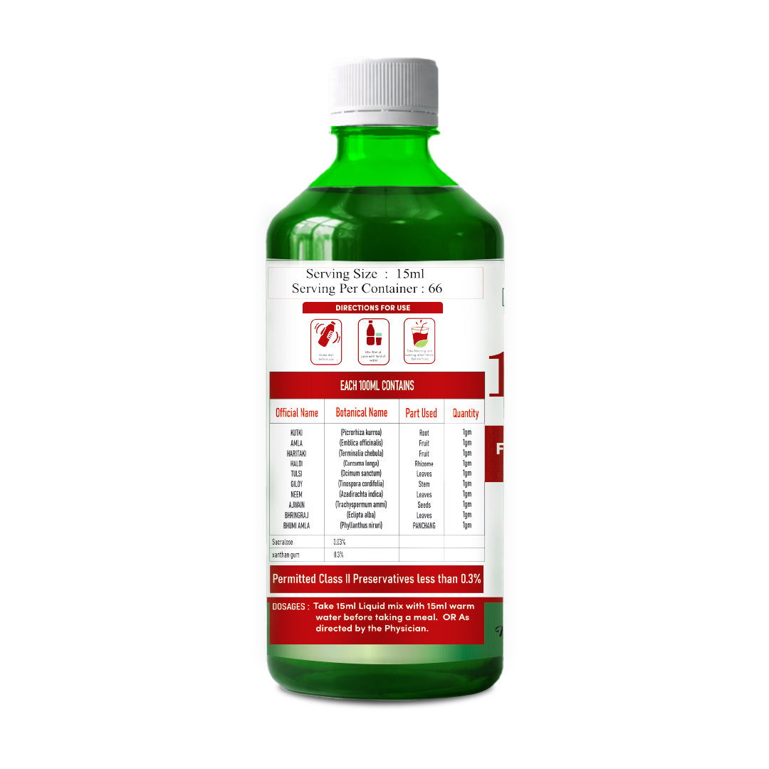 LIV-M10 Liver Care Syrup – Ayurvedic 1000ml for Better Liver Function