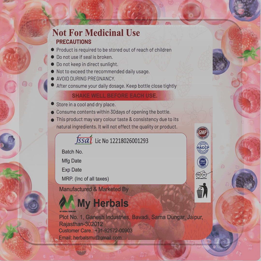 Mix Berries Immunity Boost Juice Acai Blackberry Blueberry 500ml Immunity Detox Antioxidant Power