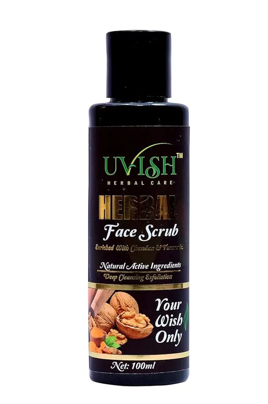Chandan and Turmeric Herbal Face Scrub for Men & Women 100ml