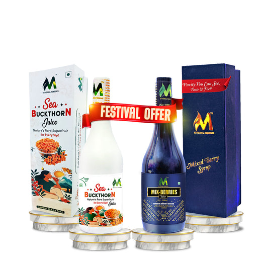 Sea Buckthorn & Mix-Berries Healthy Juice Combo Immunity Booster Pack of 2 (2 x 1000 ml)