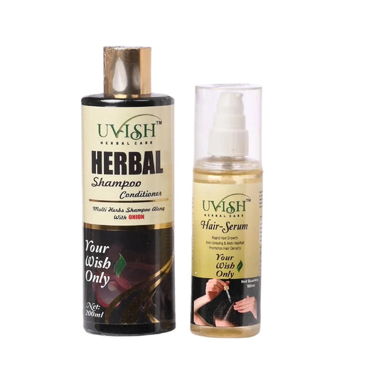 Herbal Shampoo & Hair Serum Combo: Natural Care for Healthier Hair 200ml