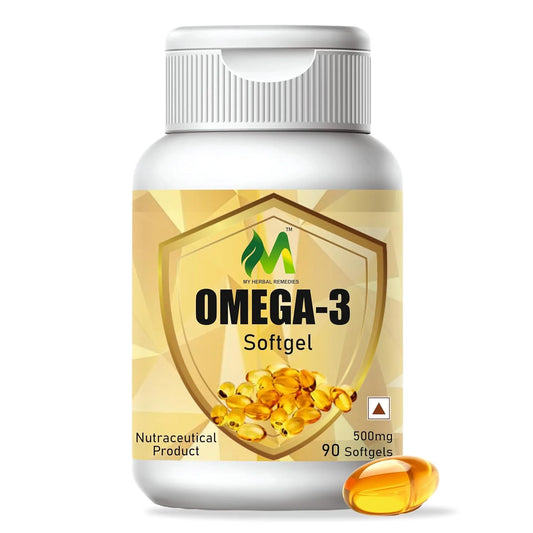 Omega-3 Fish Oil Softgels 90 Softgels Supports Heart, Brain, & Joint Health