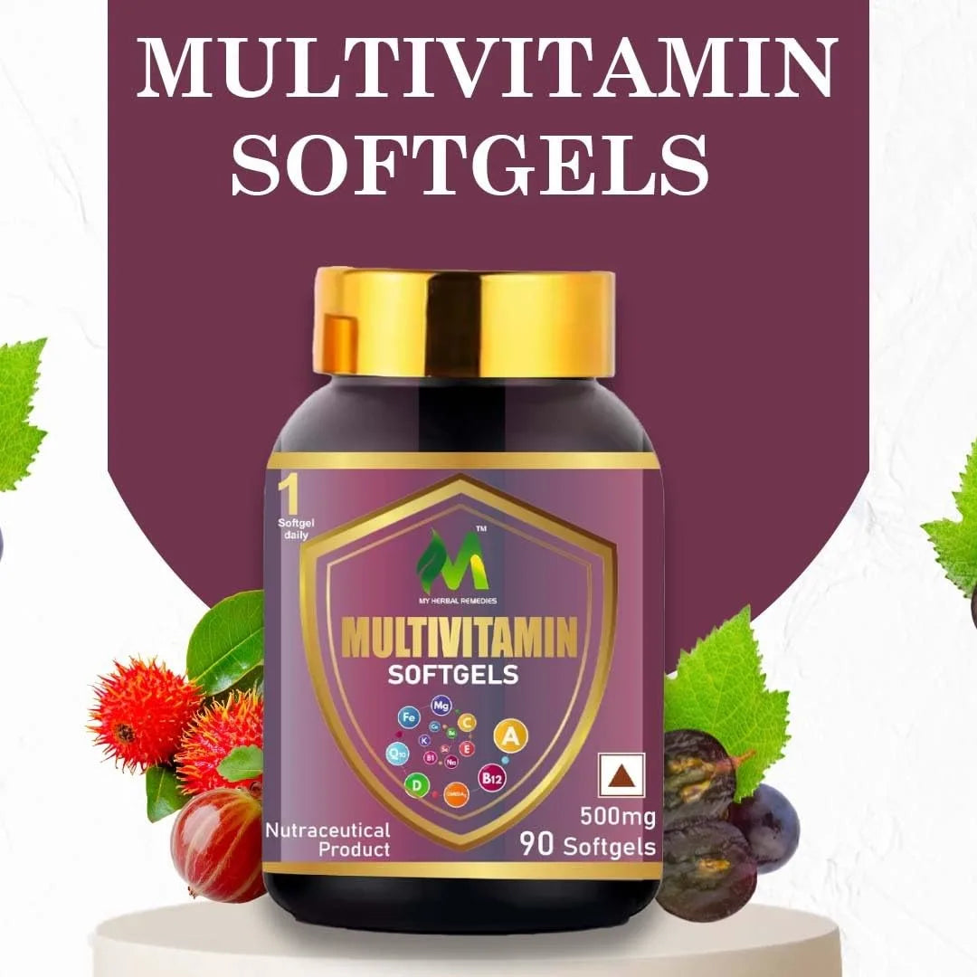 Multivitamin Softgels 90 softgels multivitamin For Men & Women Vitamins, Minerals