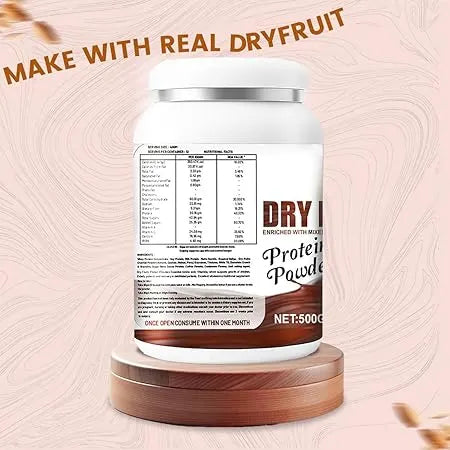 Dry Fruits Protein Powder 500g Chocolate Flavor Daily Protein for Men & Women