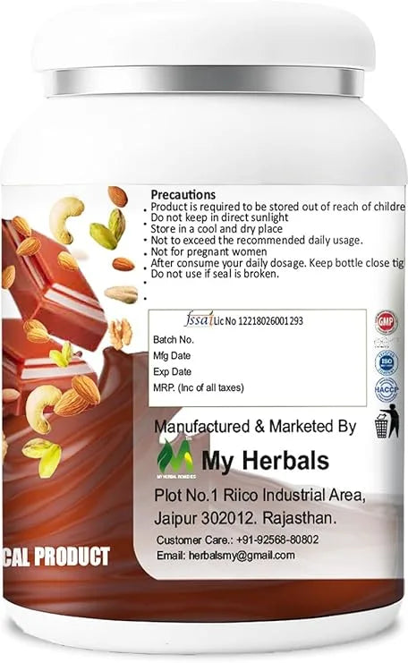 Dry Fruits Protein Powder 500g Chocolate Flavor Daily Protein for Men & Women